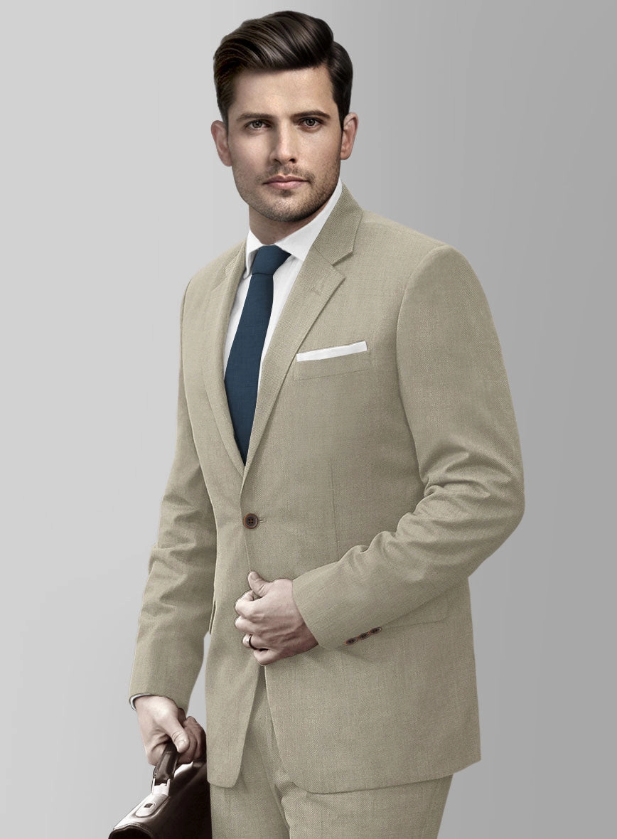 Marco Stretch Royal Beige Wool Suit