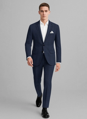 Marco Stretch Serenzi Houndstooth Wool Suit