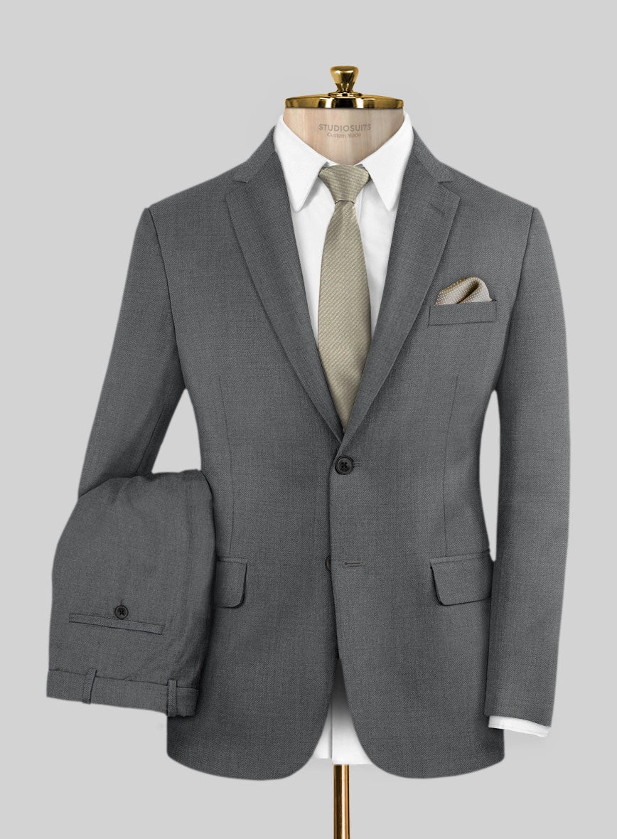 Marco Stretch Steel Gray Wool Suit