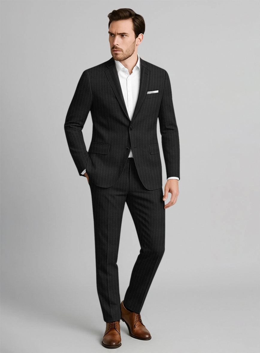 Marco Stretch Tenuzio Pinstripe Wool Suit