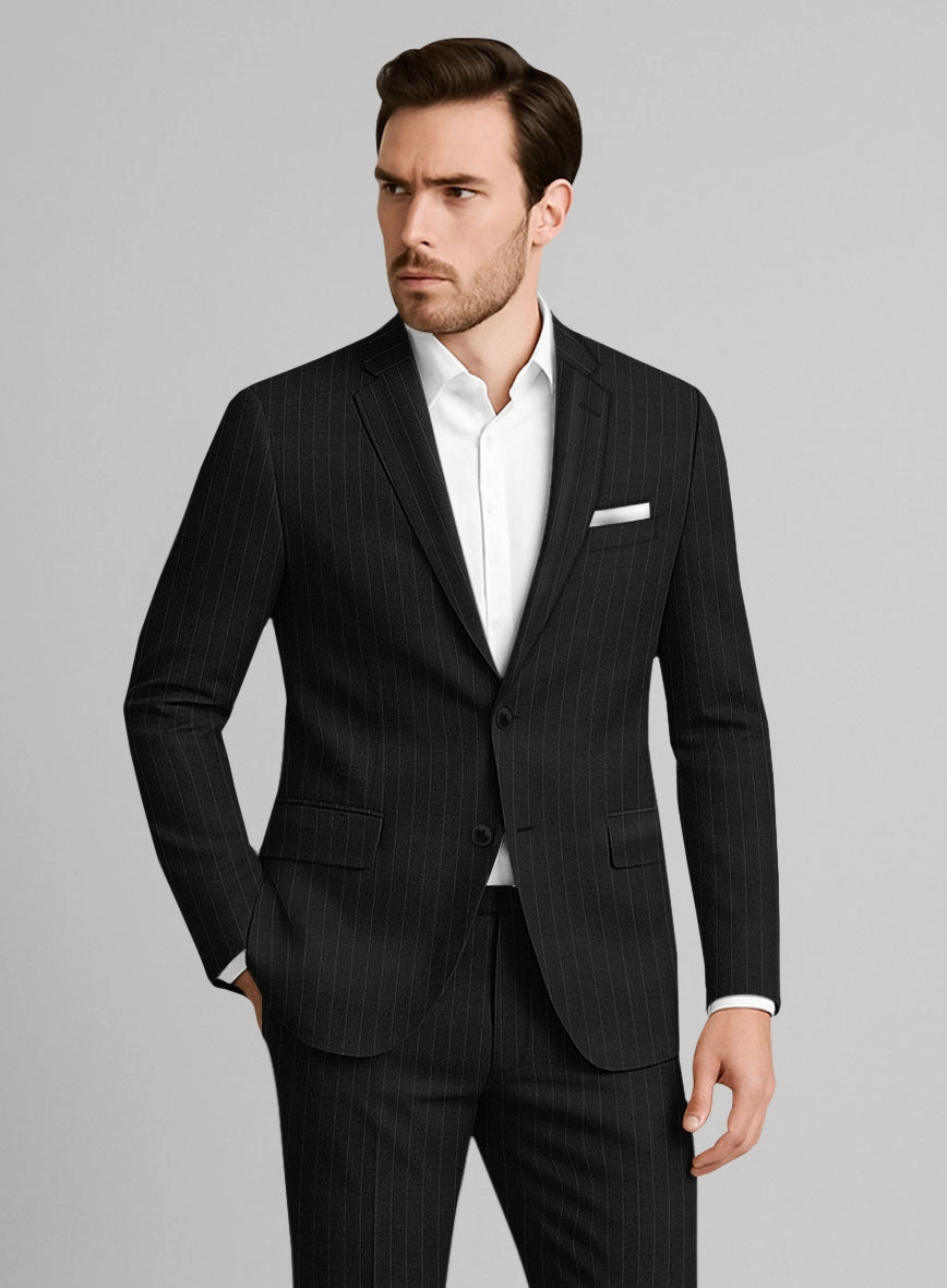 Marco Stretch Tenuzio Pinstripe Wool Suit