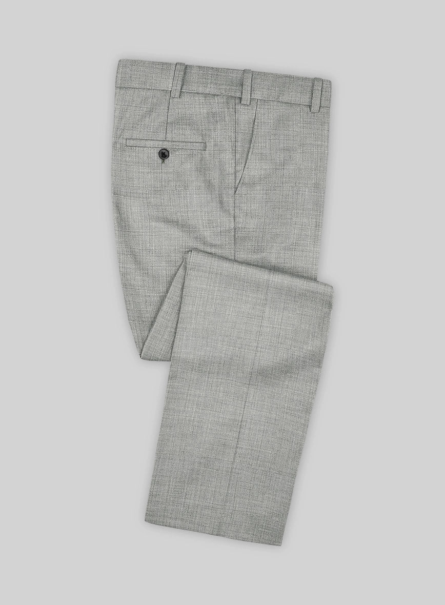 Marco Stretch Worsted Light Gray Wool Suit