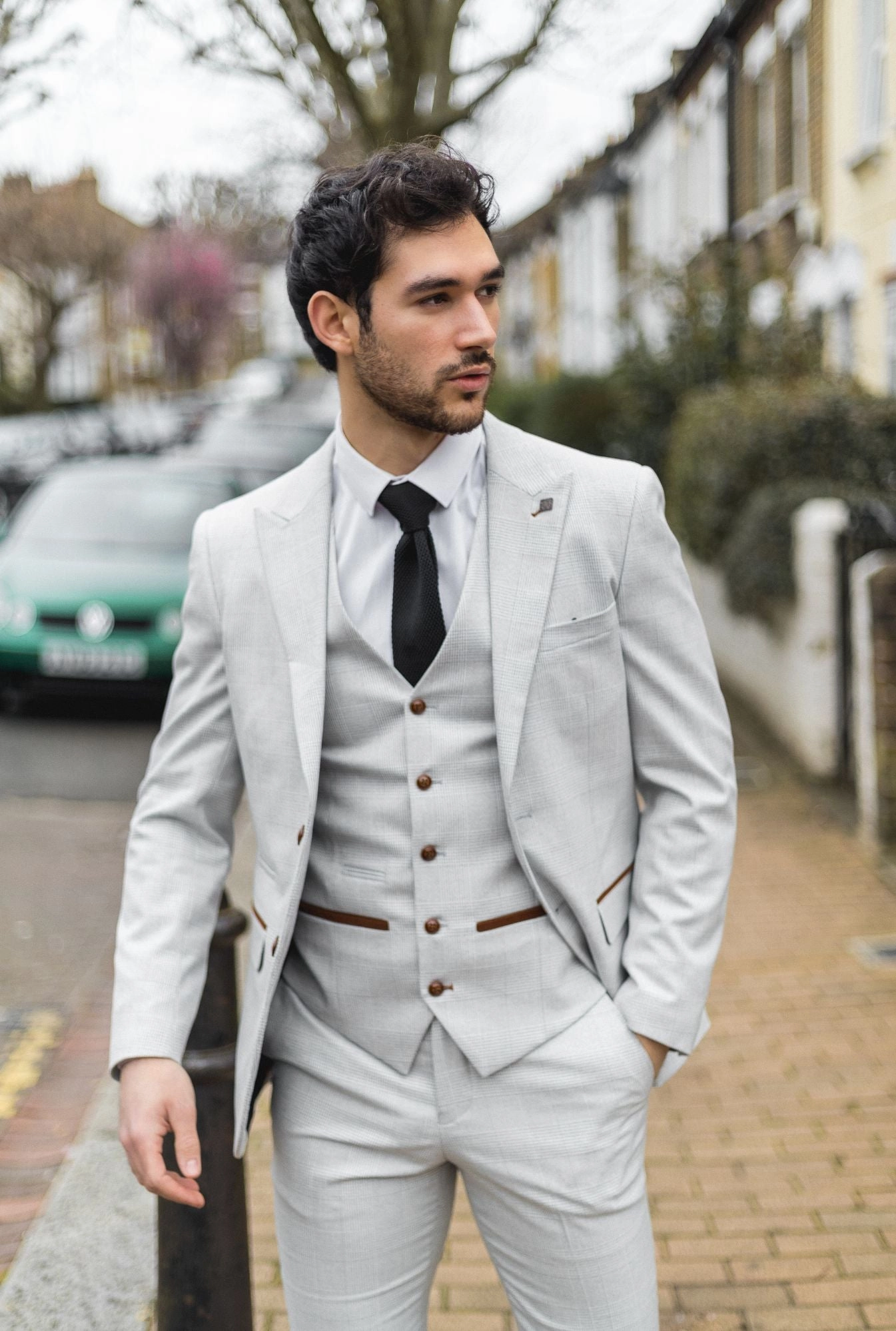 Mark 3 Piece Tweed Check Suit