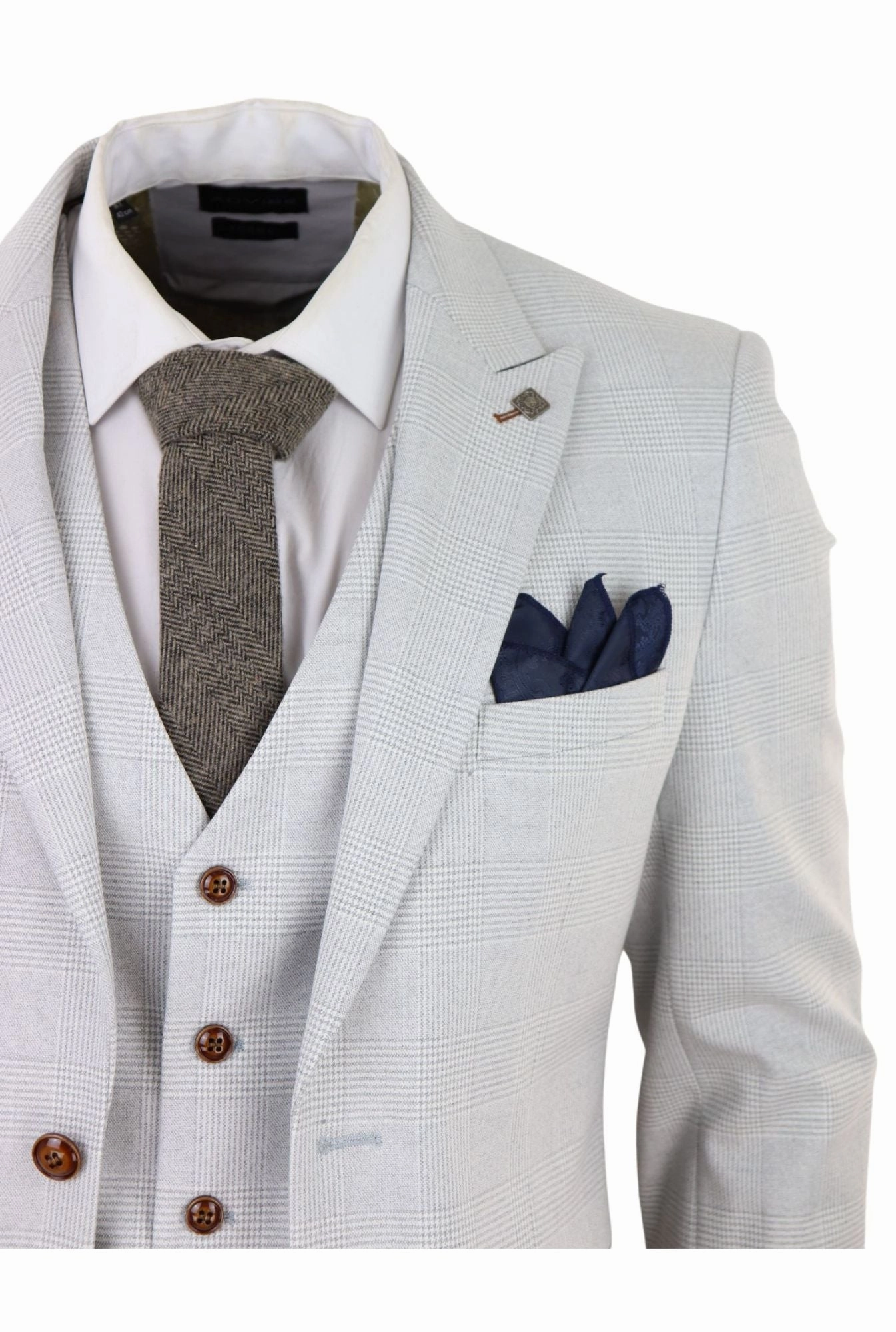 Mark 3 Piece Tweed Check Suit