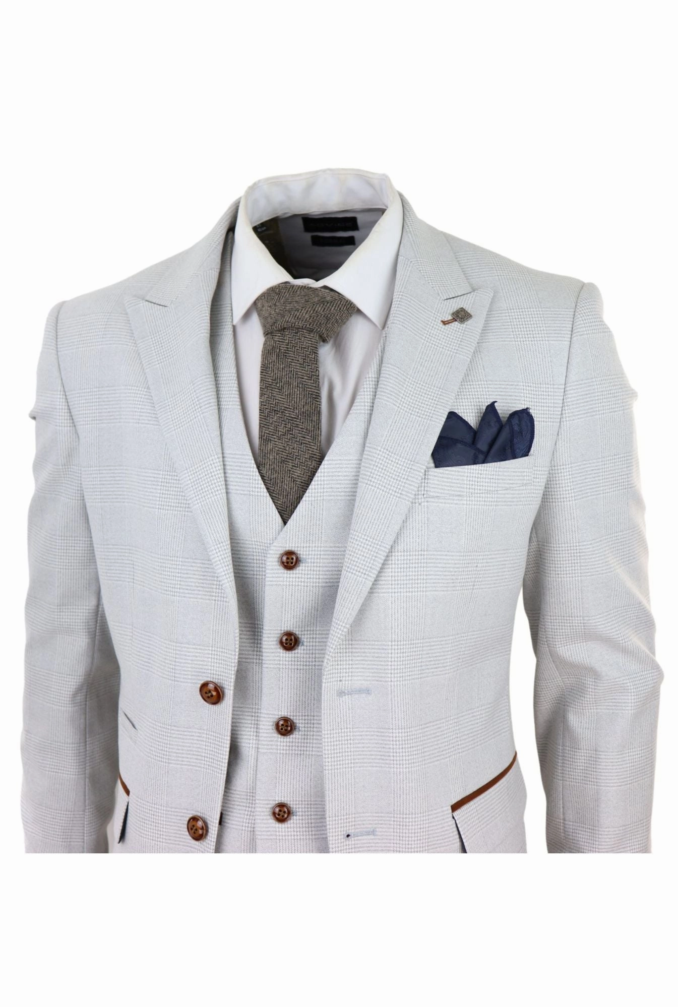 Mark 3 Piece Tweed Check Suit