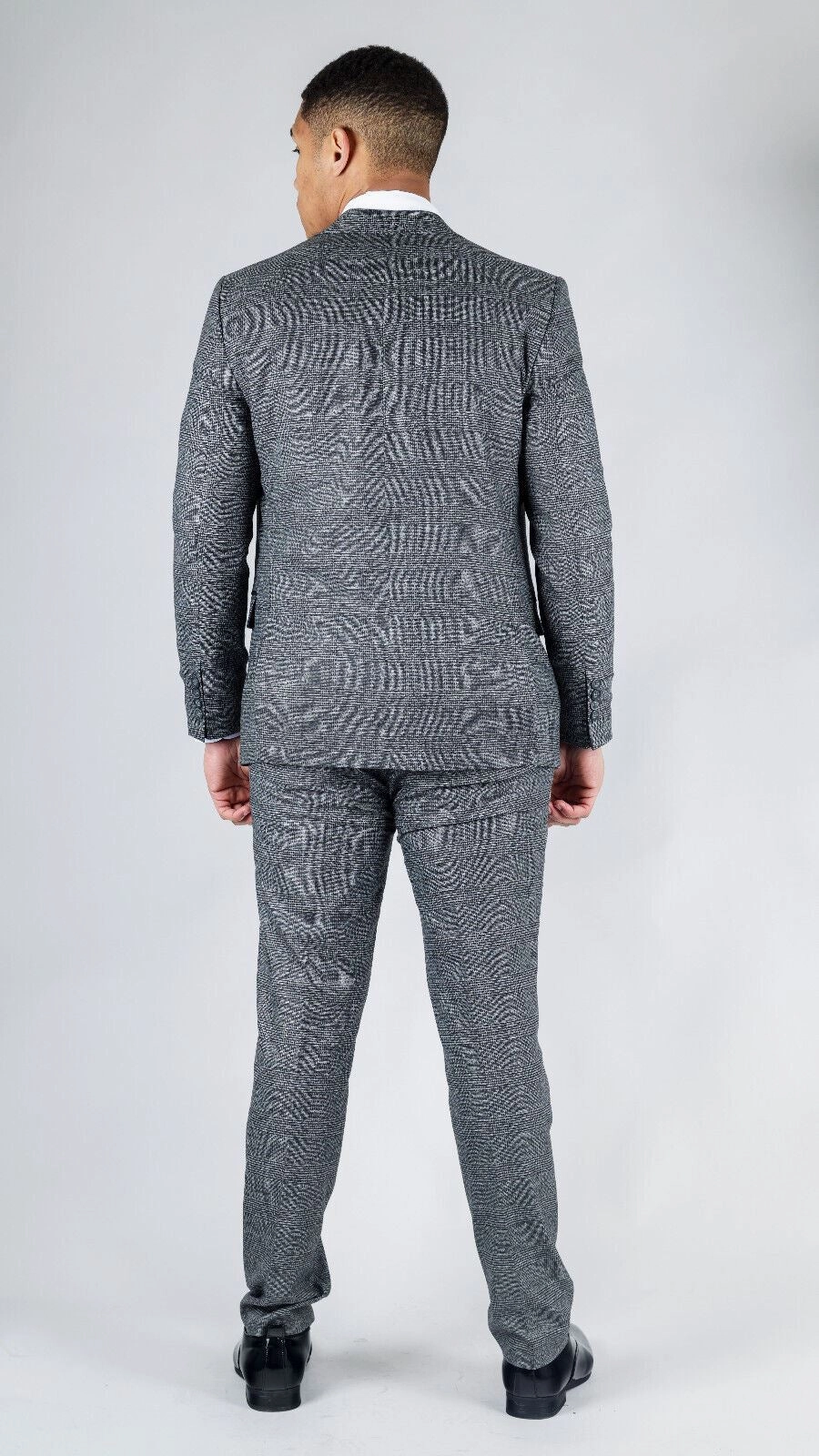 Men's Classic Grey Double Breasted 2-Piece Suit
