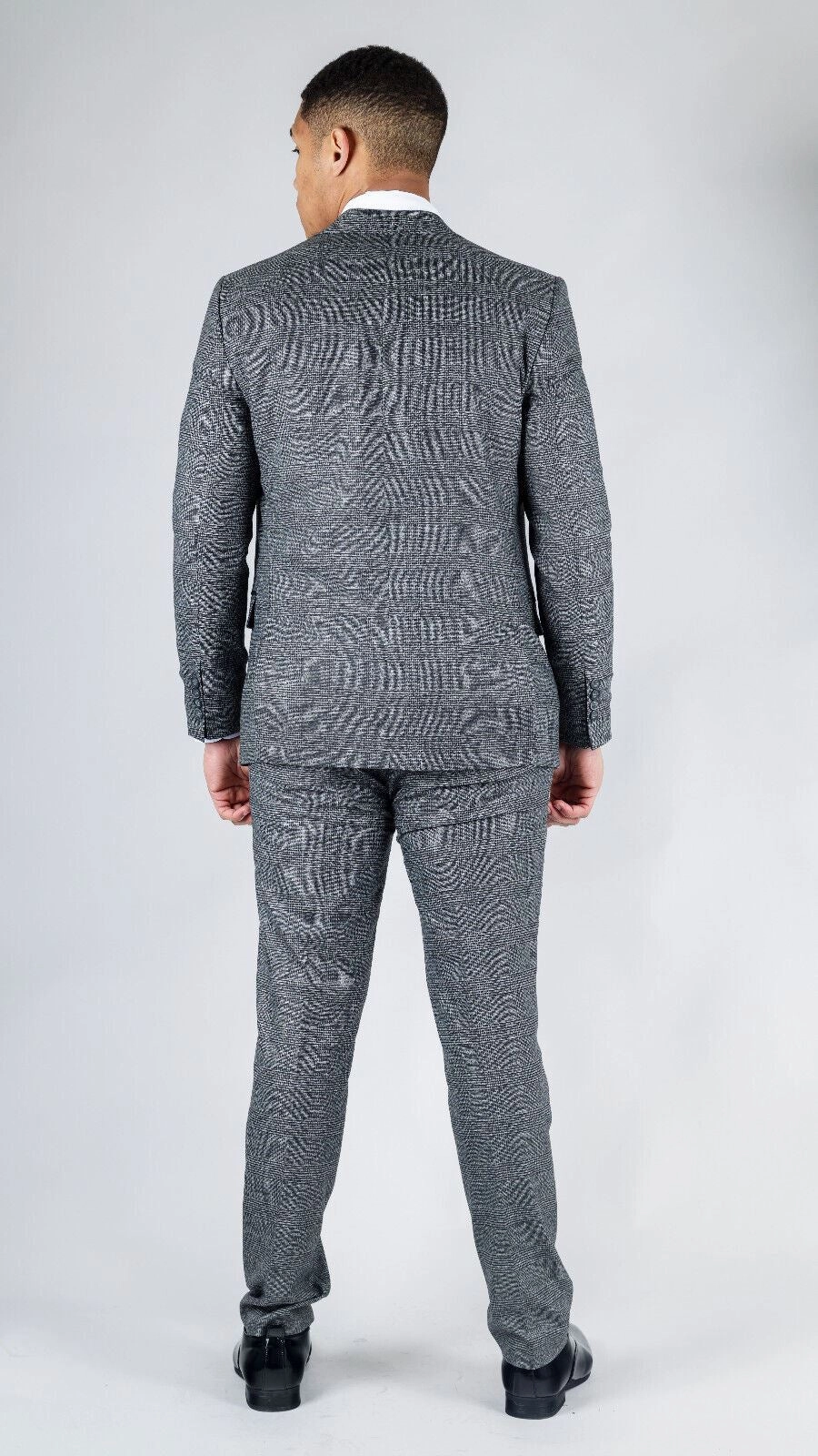 Men's Classic Grey Double Breasted 2-Piece Suit