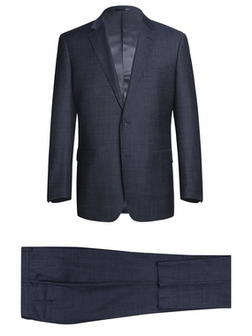 Men's Two Piece Classic Fit Wool Blend Suit