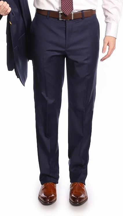 Mens Big & Tall Classic Fit Two Button 100% Wool Suit