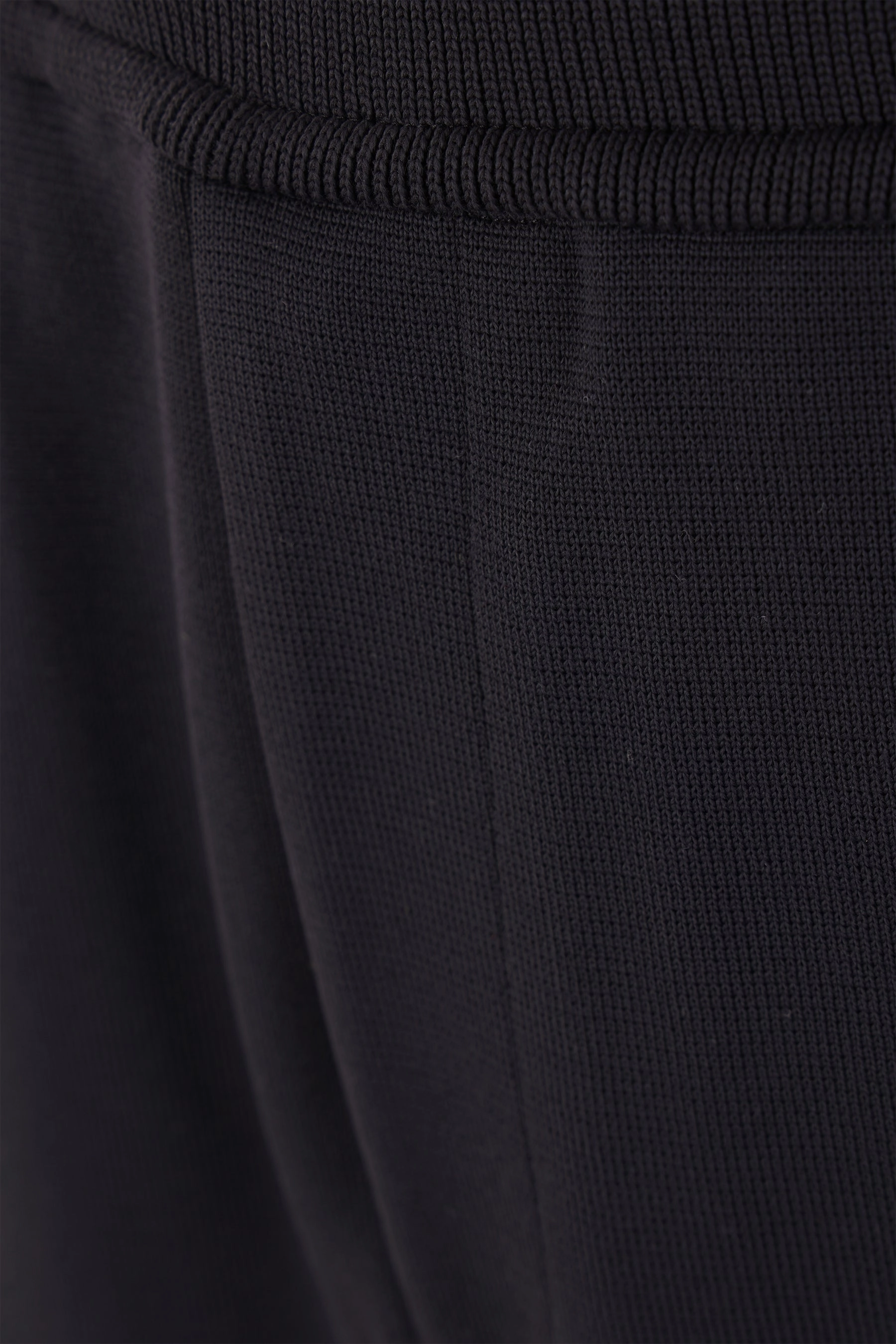 Milan rib knit curved trousers