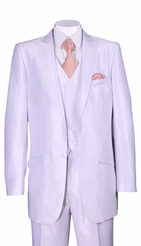 Milano Moda 5702V2-WH Mens Suit