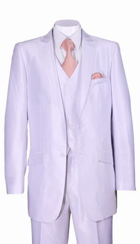 Milano Moda 5702V2-WH Mens Suit