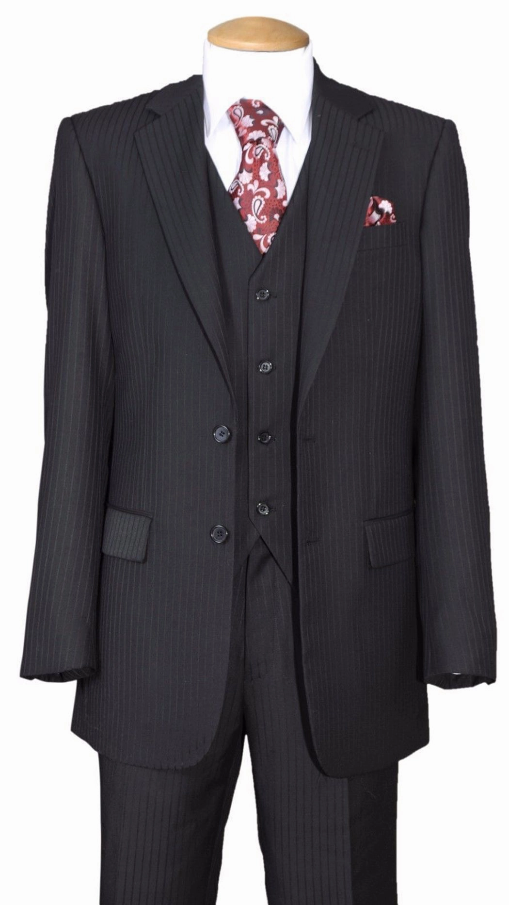 Milano Moda 5702v3-BLK Mens Suit