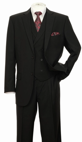 Milano Moda 5702v9-BLK Mens Suit