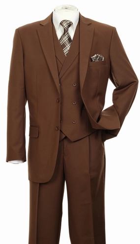 Milano Moda 5702v9-BRN Mens Suit