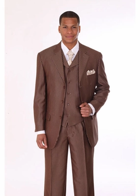 Milano Moda 5802V5-BR Mens Suit