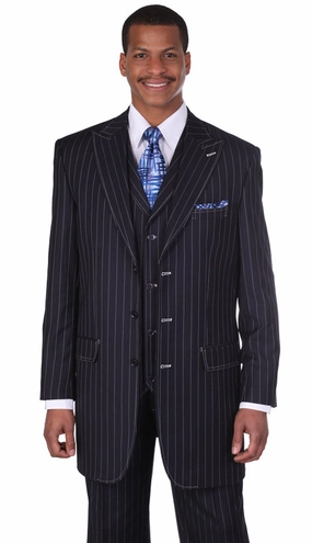 Milano Moda 5903V-NA Mens Suit
