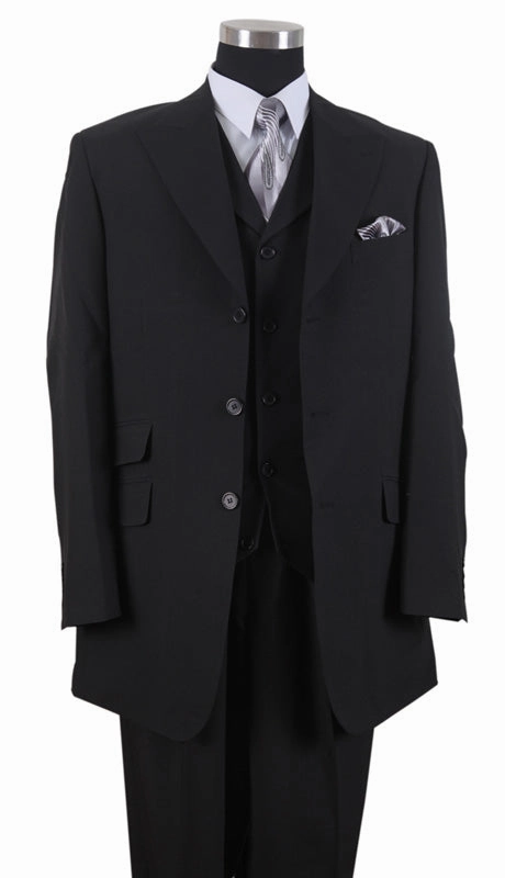 Milano Moda 905V-BLK Mens Suit