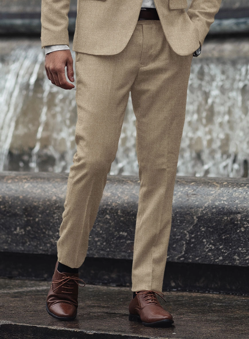 Naples Barista Beige Tweed Suit