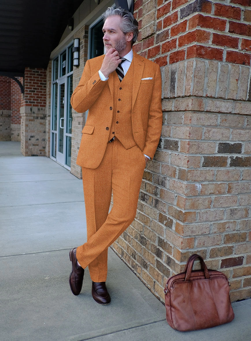 Naples Cocktail Orange Tweed Suit