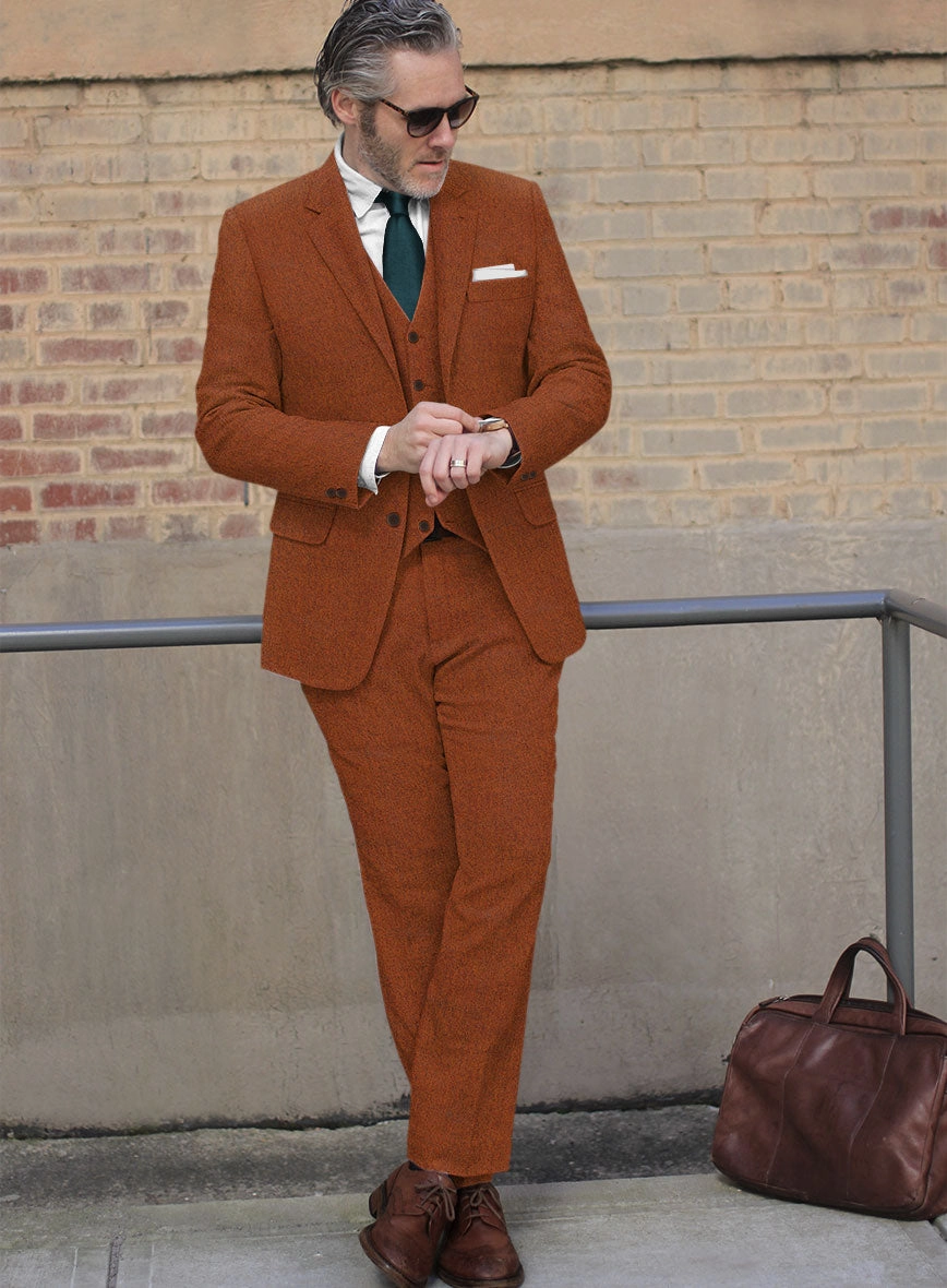 Naples Cosmic Tan Tweed Suit