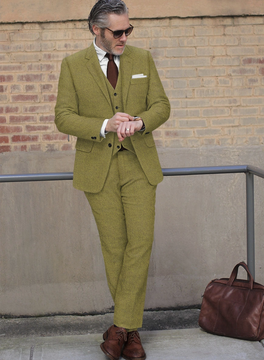 Naples Festa Green Tweed Suit