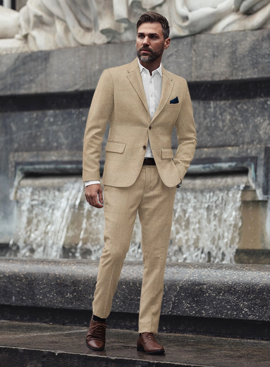 Naples Gondola Beige Tweed Suit
