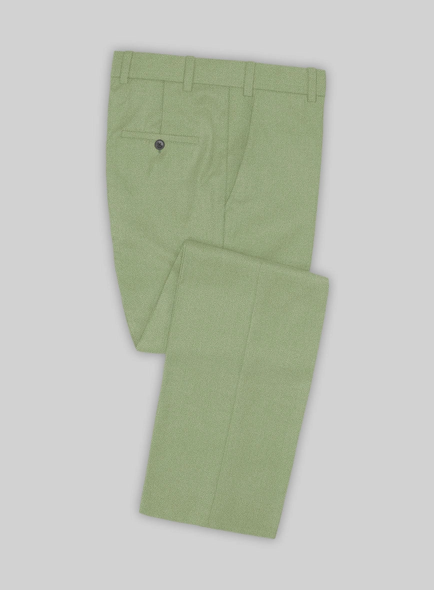 Naples Light Green Tweed Suit