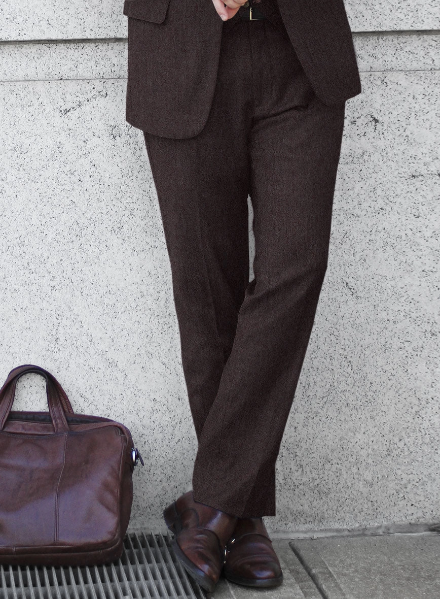 Naples Opera Wine Tweed Suit