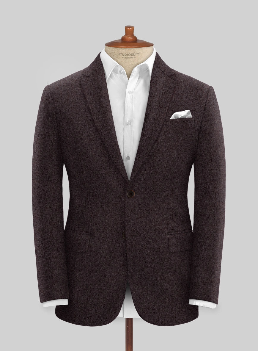 Naples Opera Wine Tweed Suit