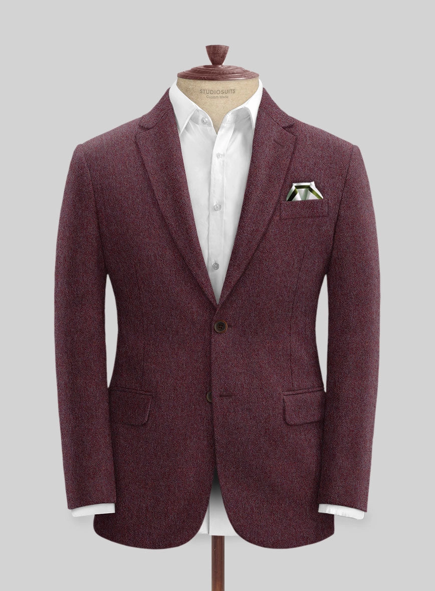 Naples Ramey Wine Tweed Suit