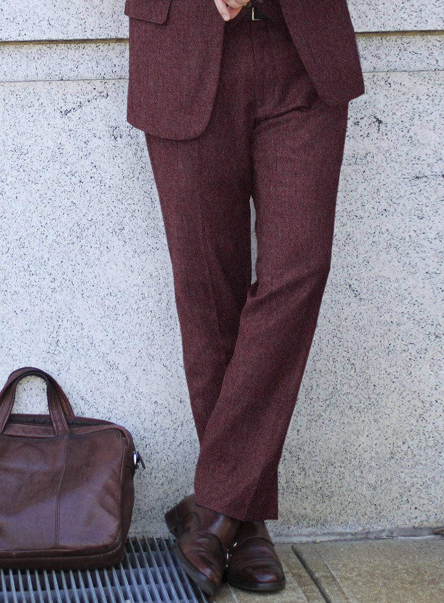 Naples Ramey Wine Tweed Suit