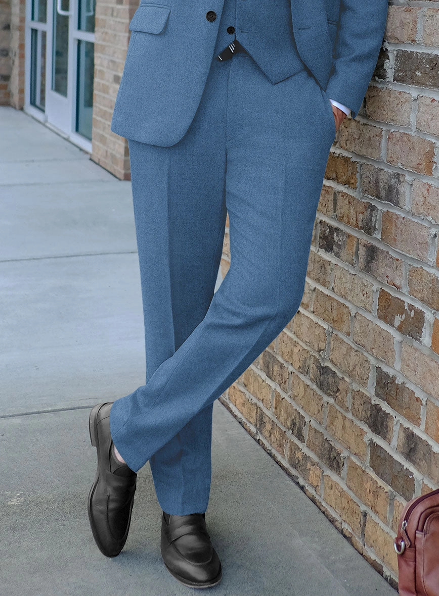 Naples Saga Blue Tweed Suit