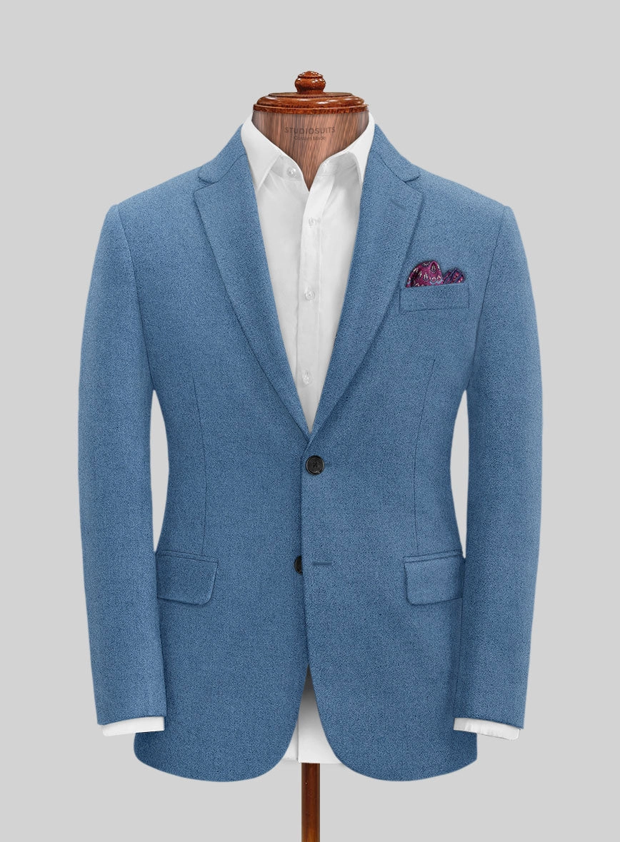 Naples Saga Blue Tweed Suit