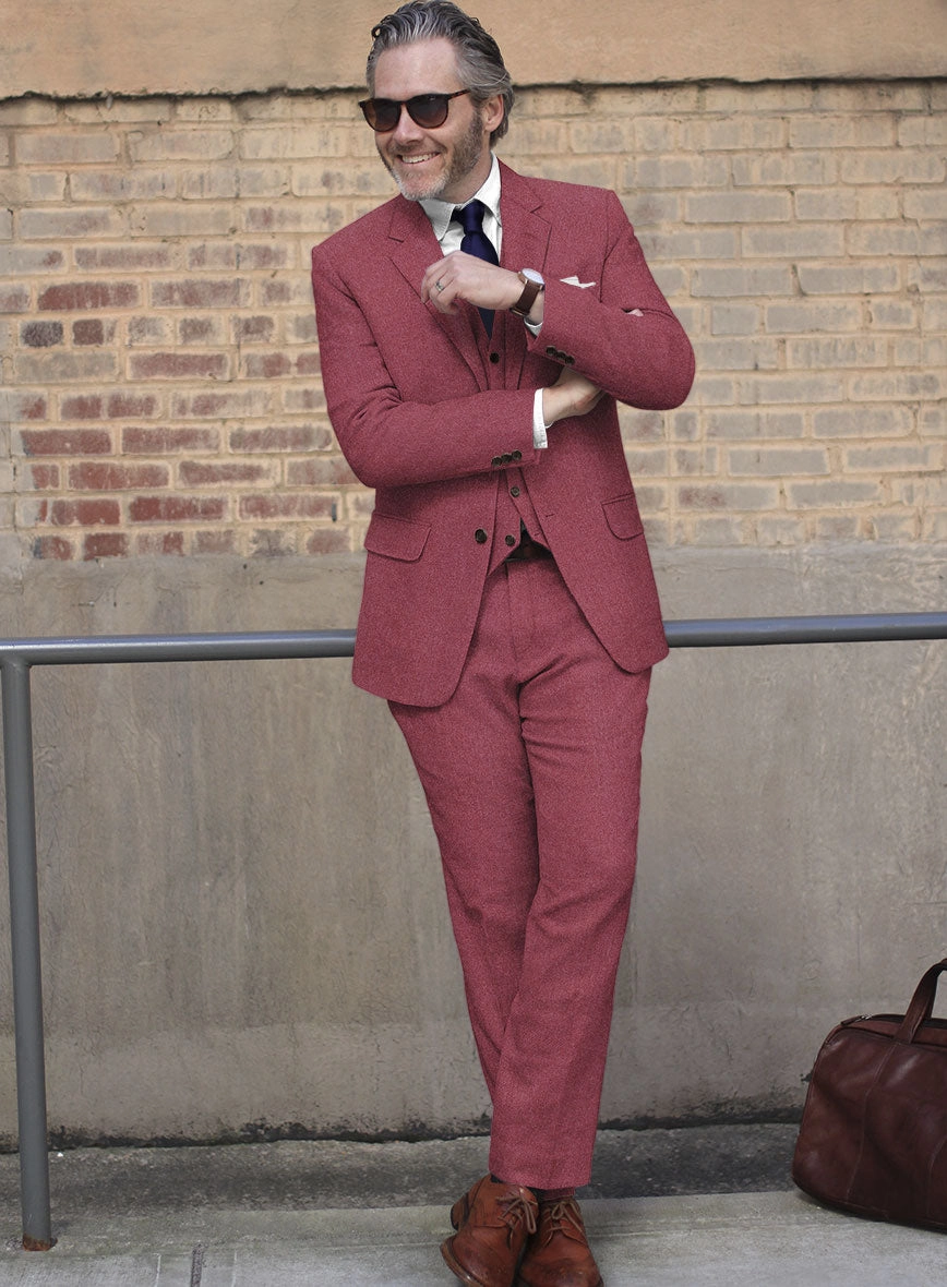 Naples Venetian Pink Tweed Suit