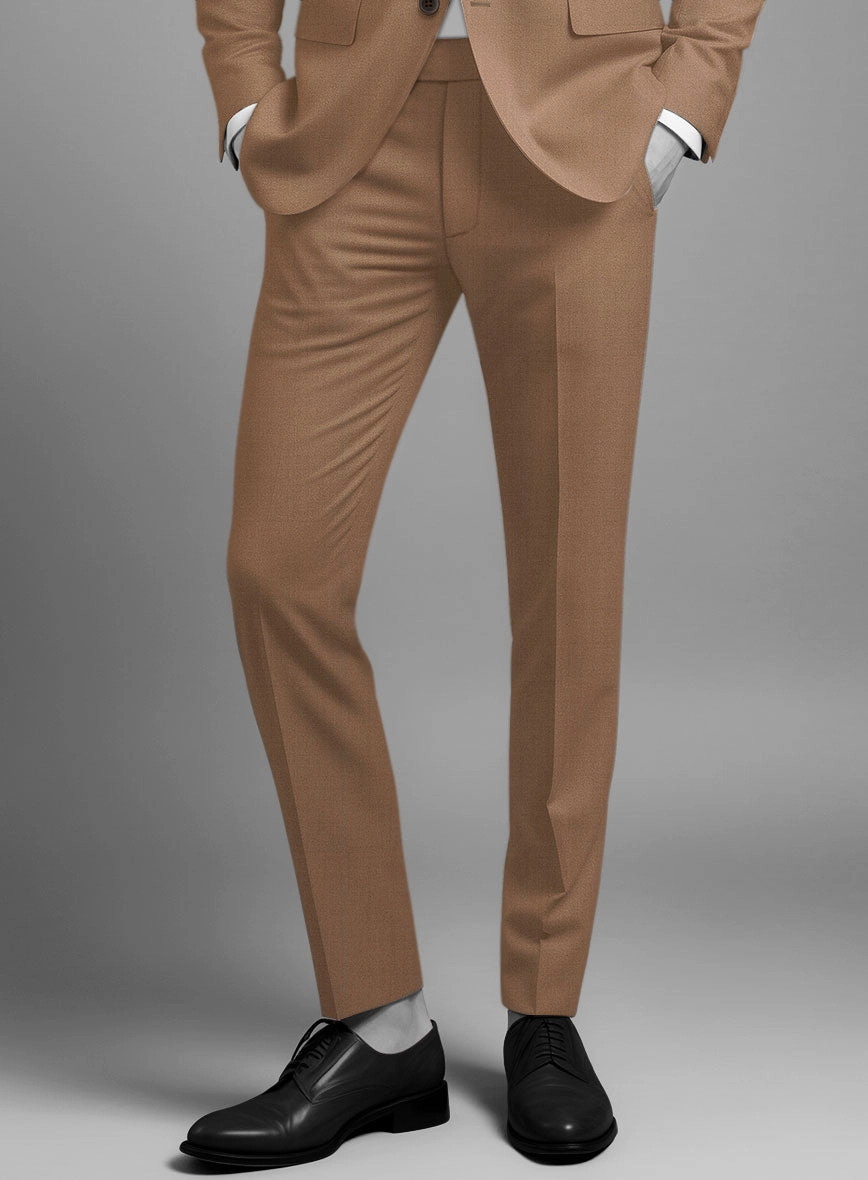 Napolean Caramel Brown Wool Suit