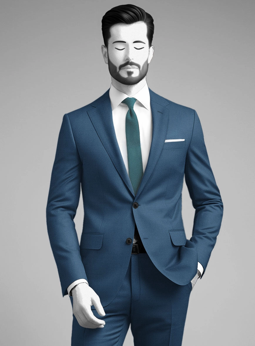Napolean Casa Blue Wool Suit