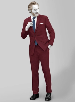 Napolean Cherry Bomb Wool Suit