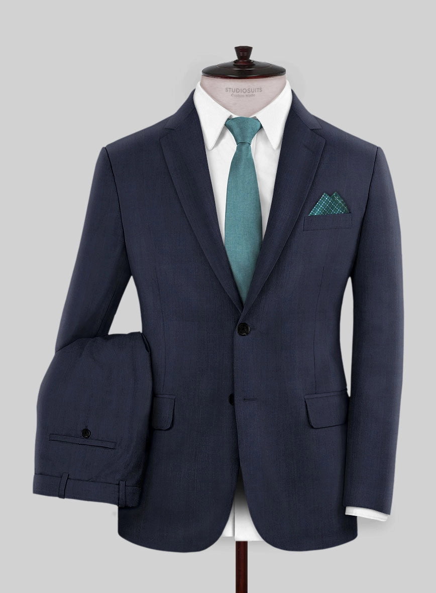 Napolean Dark Blue Glen Suit