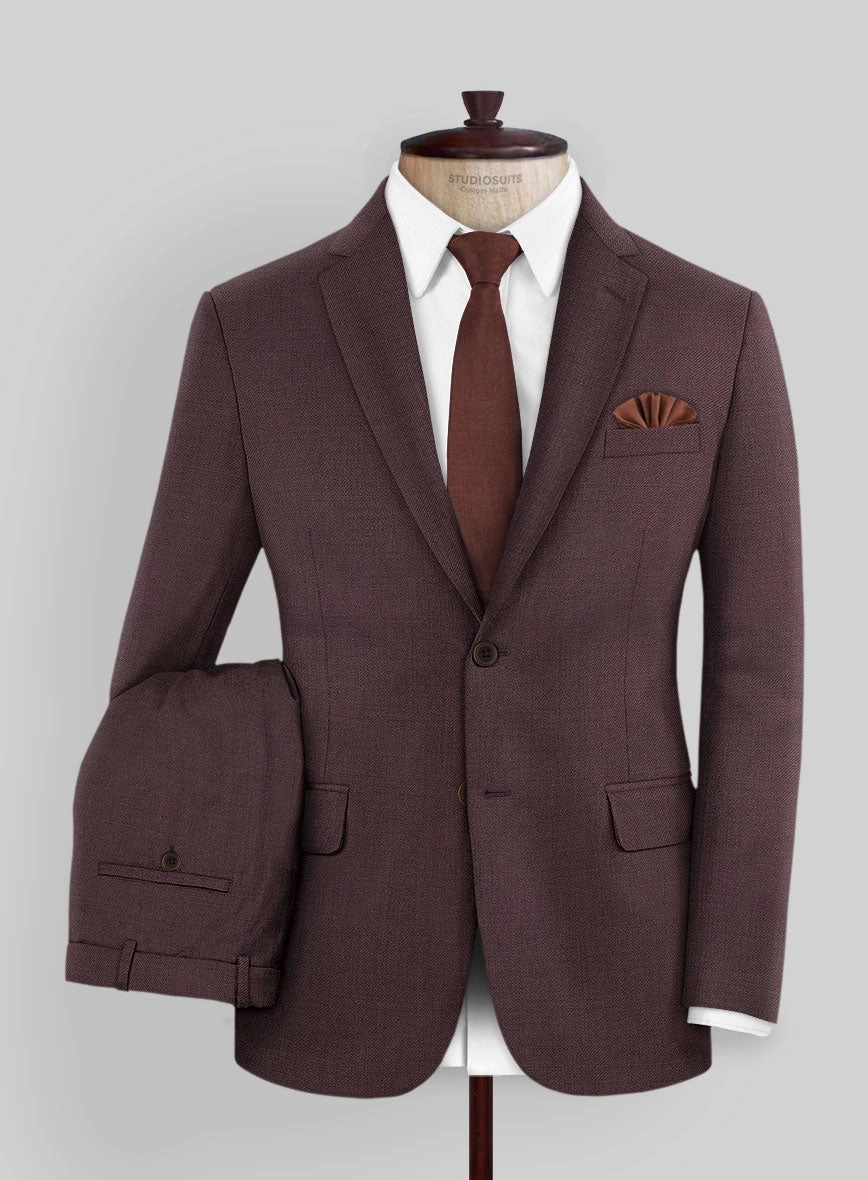 Napolean Dark Wine Wool Suit