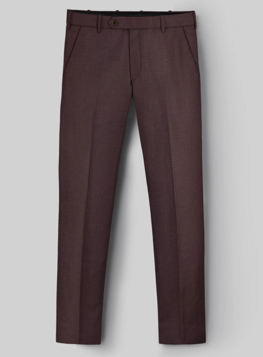 Napolean Dark Wine Wool Suit