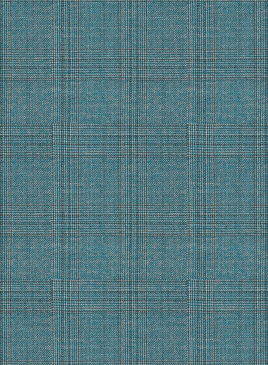 Napolean Gisde Glen Light Blue Wool Suit
