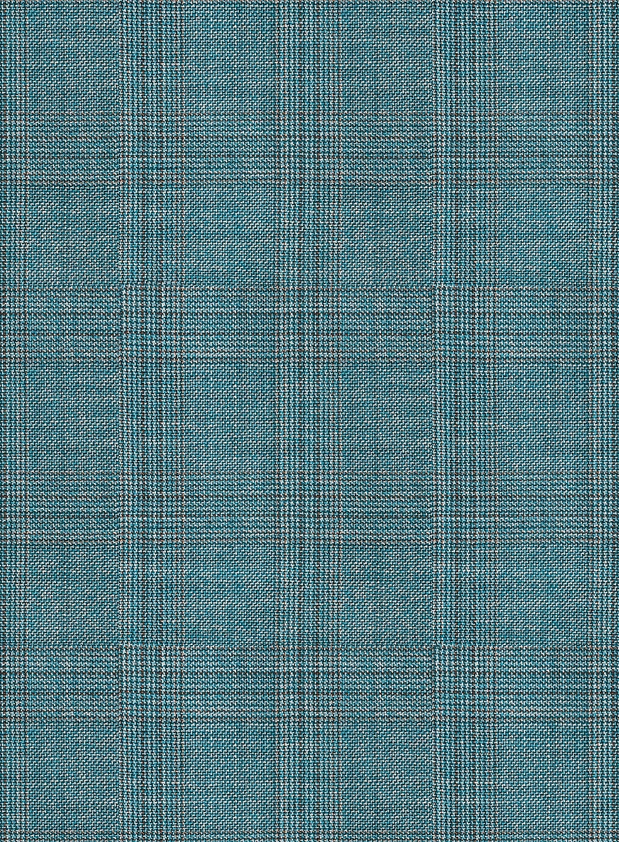 Napolean Gisde Glen Light Blue Wool Suit