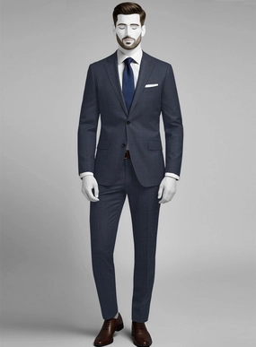Napolean Highball Blue Wool Suit