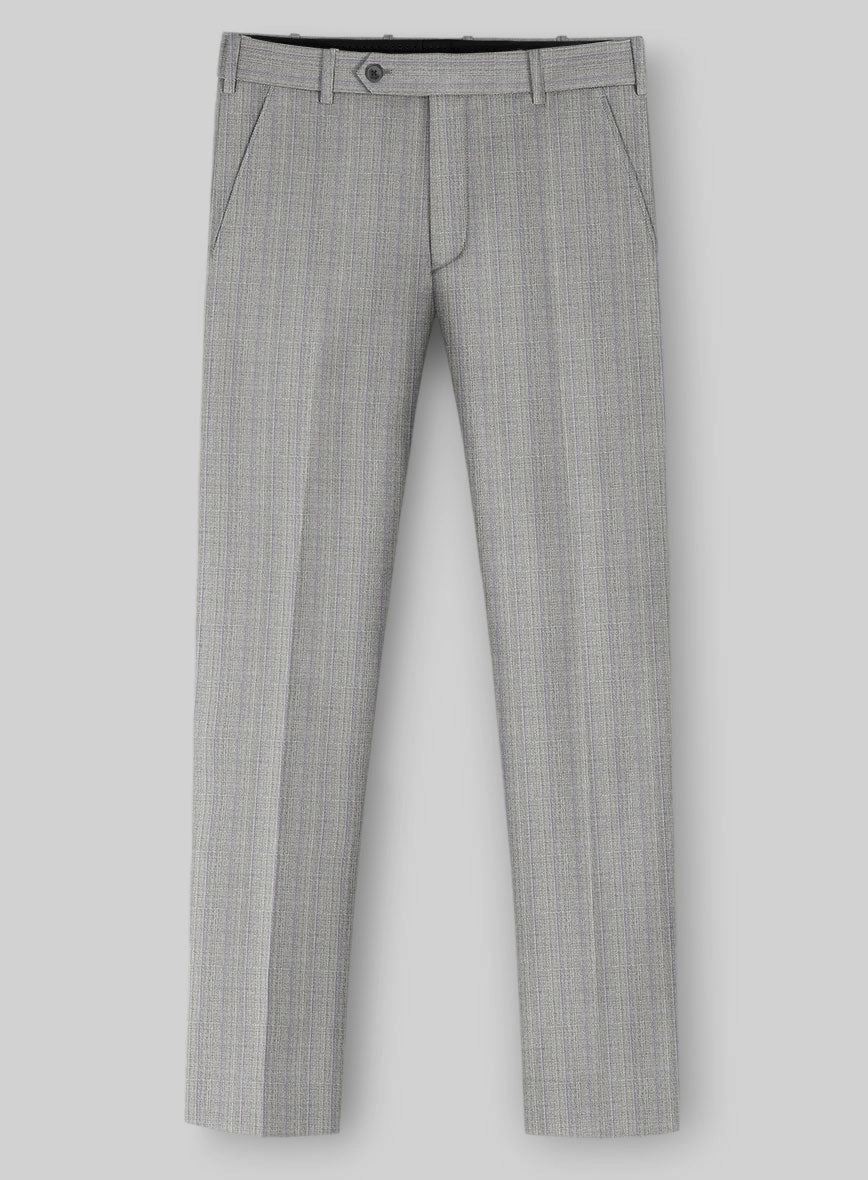 Napolean Inigo Stripe Ice Gray Wool Suit