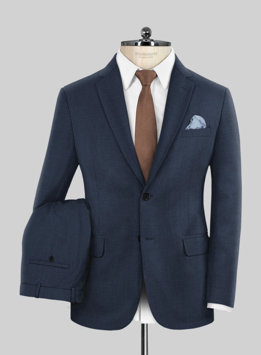 Napolean Ink Blue Wool Suit