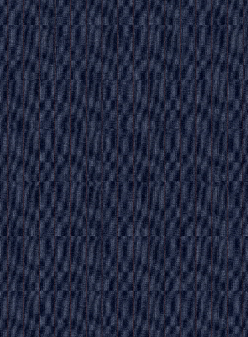 Napolean Kara Stripe Blue Wool Suit