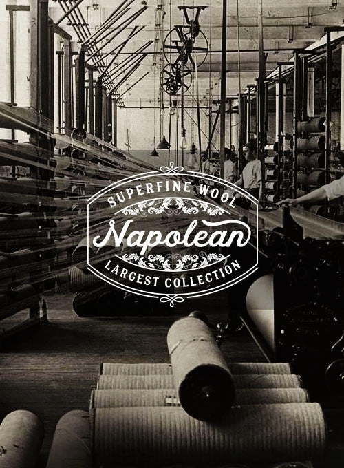 Napolean Mini Houndstooth White Wool Suit