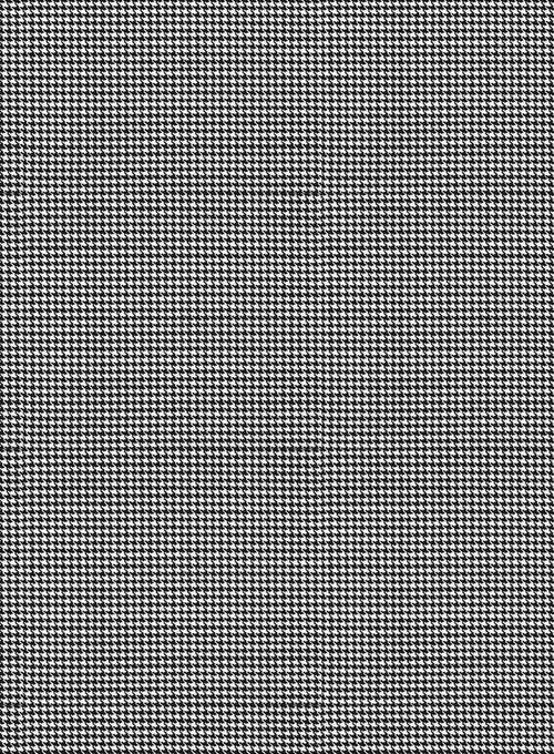 Napolean Mini Houndstooth White Wool Suit