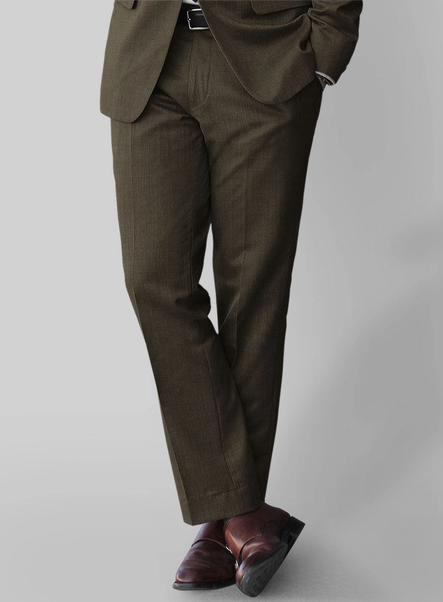Napolean Mud Brown Wool Suit